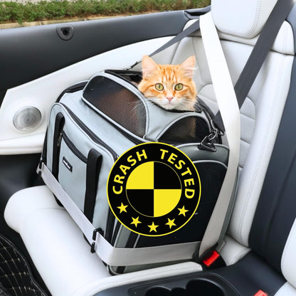 Crash-Tested Expandable Pet Carrier and Car Seat for Safe Travel