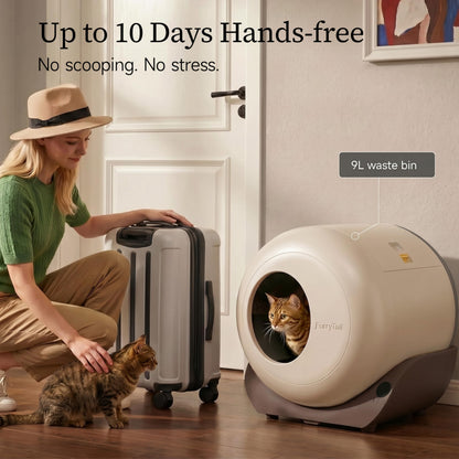 Furrytail Self-Cleaning Automatic Litter Box, Smart Litter Box