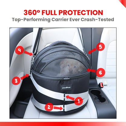 PawsInCar Crash-Tested Portable Small Dog Car Seat