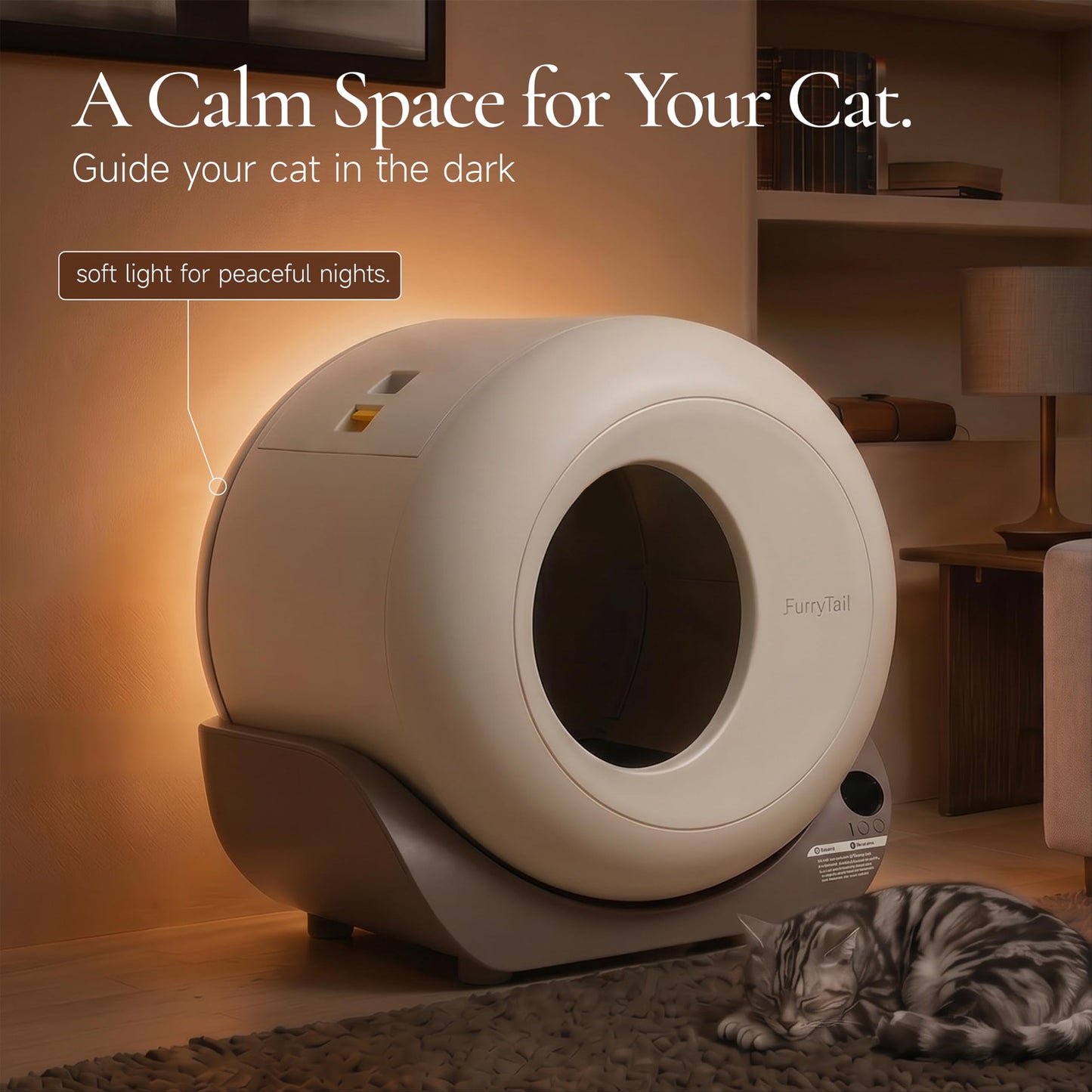 Furrytail Self-Cleaning Automatic Litter Box, Smart Litter Box