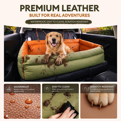 FUNNYFUZZY Dog Car Seat for Large Medium Dogs, Safety Booster Seats