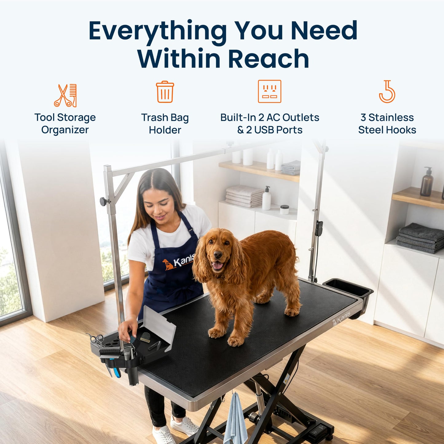 Professional Electric Height-Adjustable Dog Grooming Table