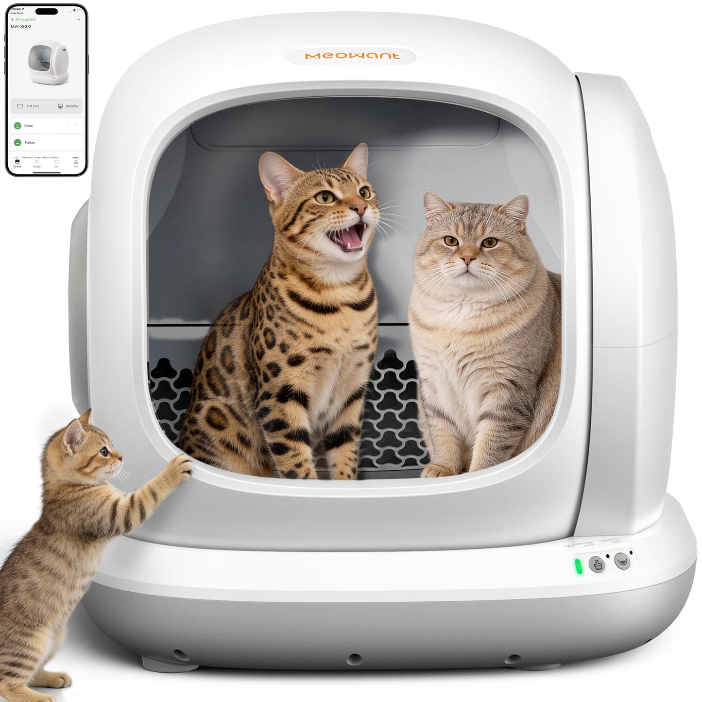 75L Self-Cleaning Smart Cat Litter Box with App Control
