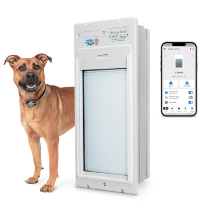 WiFi Smart Automatic Pet Door with Secure Weatherproof Design