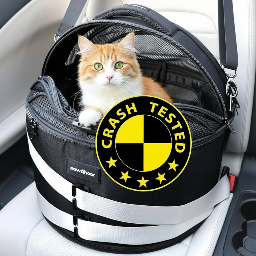 PawsInCar Crash-Tested Portable Small Dog Car Seat