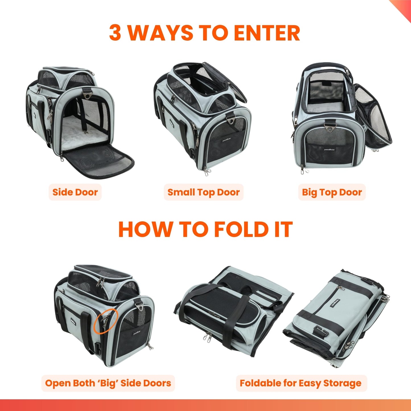 Crash-Tested Expandable Pet Carrier and Car Seat for Safe Travel