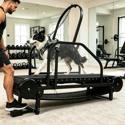 HSAUPI Dog Treadmill with Foot Brake, Non-Motorized for Large Dogs