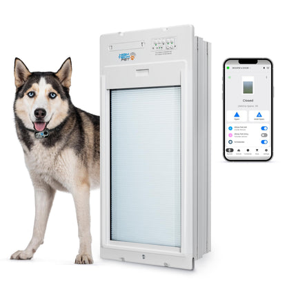 WiFi Smart Automatic Pet Door with Secure Weatherproof Design