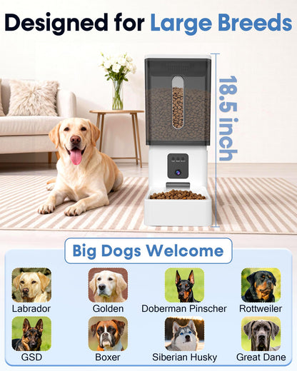 12L Automatic Dog Feeder with 1080P HD Camera