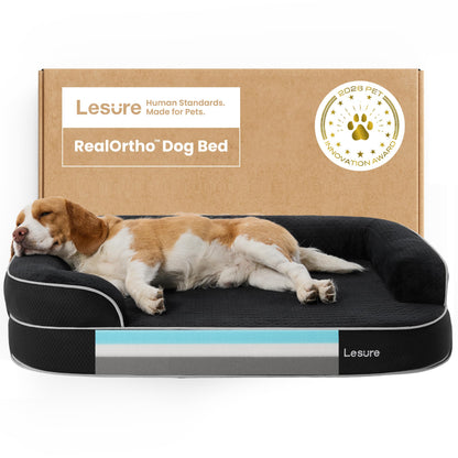 3-Layer Memory Foam Orthopedic Dog Bed with Washable Cover