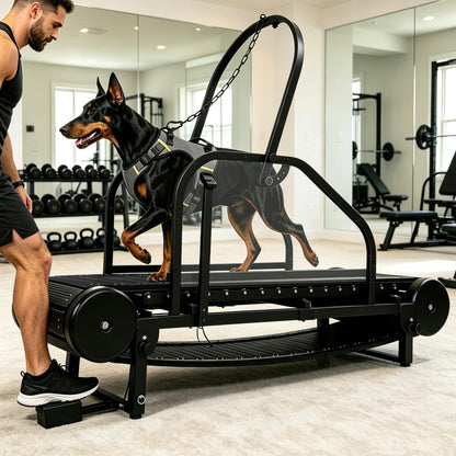 HSAUPI Dog Treadmill with Foot Brake, Non-Motorized for Large Dogs