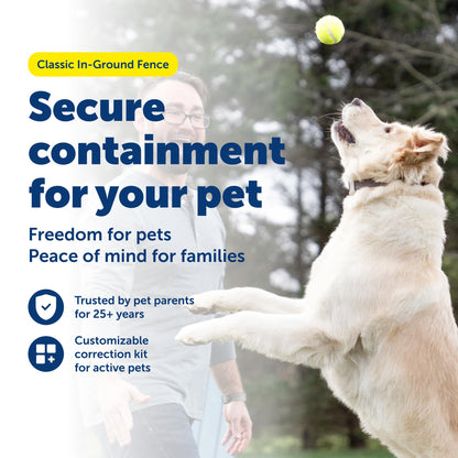 In-Ground Pet Fence System with Expandable 5-Acre Coverage