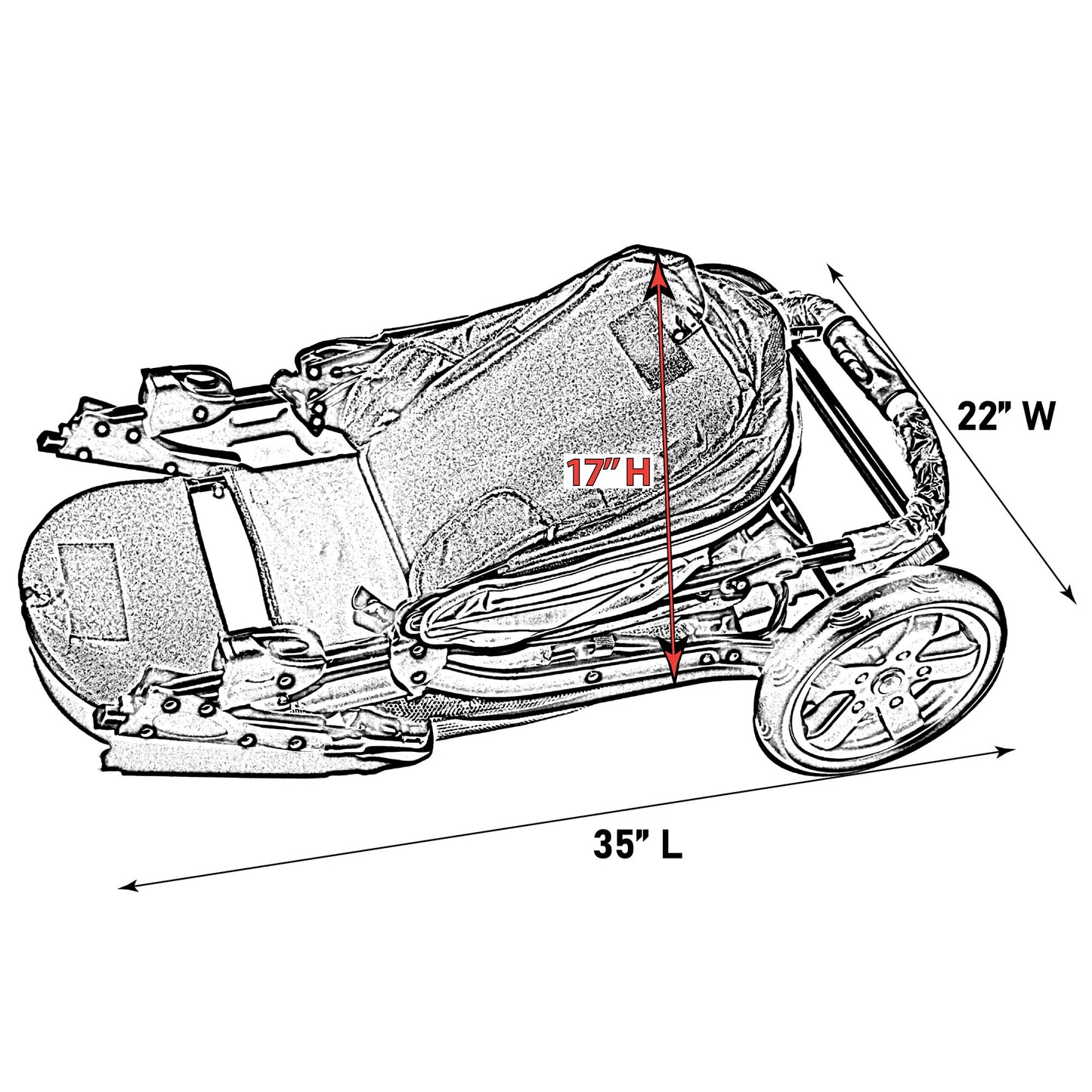 Pet Gear No-Zip AT3 Pet Stroller for Cats/Dogs