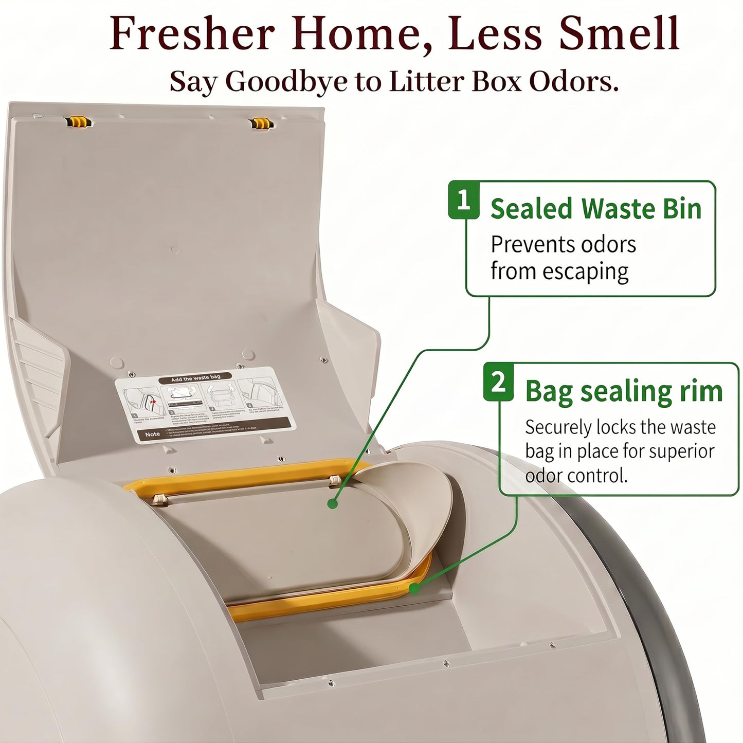 Furrytail Self-Cleaning Automatic Litter Box, Smart Litter Box