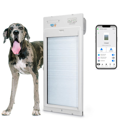 WiFi Smart Automatic Pet Door with Secure Weatherproof Design