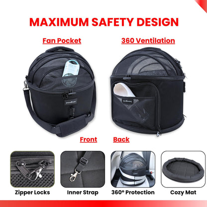 PawsInCar Crash-Tested Portable Small Dog Car Seat
