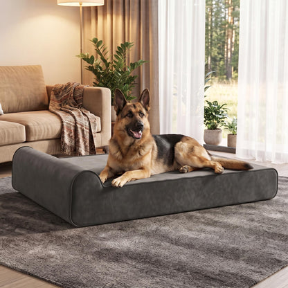 Rexlebo Orthopedic Dog Beds for Large Dogs, Memory Foam Dog Bed