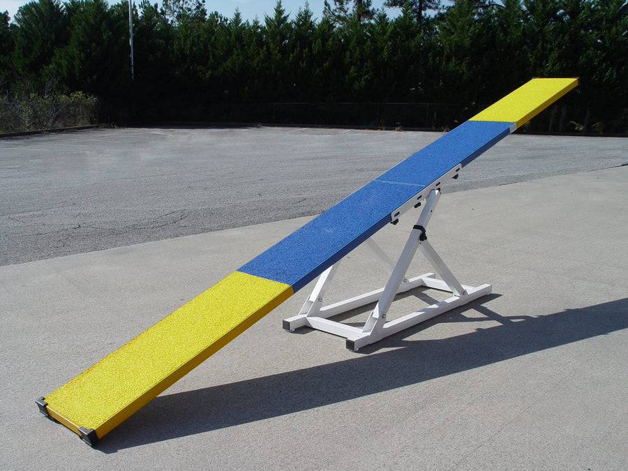 DogSport 9' Dog Agility Teeter (See-Saw), Aluminium with Rubber Surface