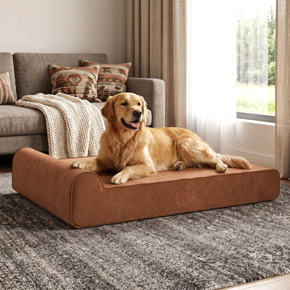 Rexlebo Orthopedic Dog Beds for Large Dogs, Memory Foam Dog Bed