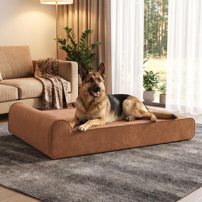 Rexlebo Orthopedic Dog Beds for Large Dogs, Memory Foam Dog Bed